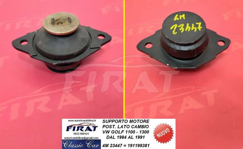 SUPPORTO MOTORE VW GOLF 1100 1300 84 - 91 L/CAMBIO (23447)